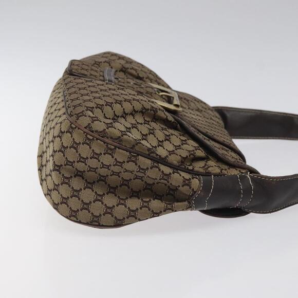CELINE Macadam Canvas Shoulder Bag Brown - Picture 4 of 12